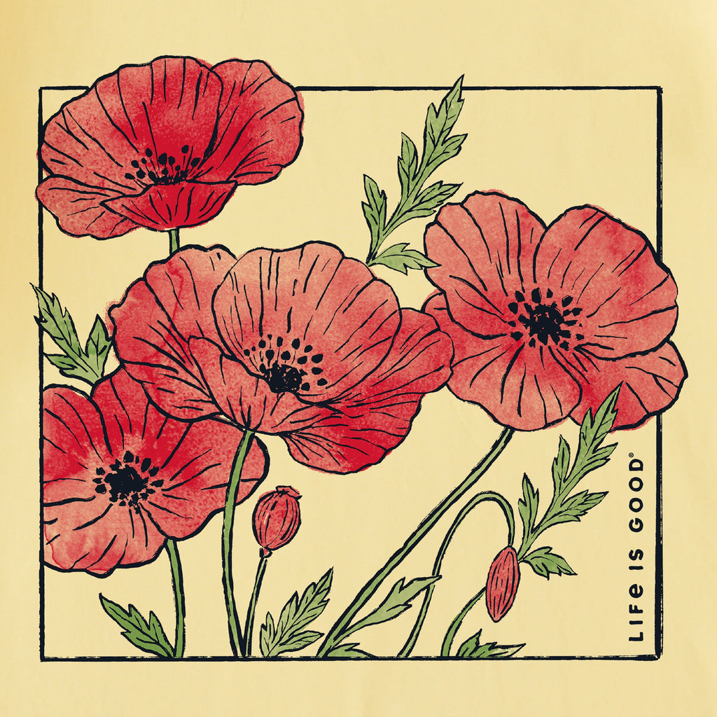 Kids Poppies Square Short Sleeve Crusher Tee product image 2