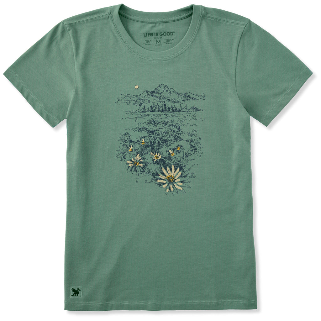 Women's Mountain View Florals Short Sleeve Crusher Tee product image 1