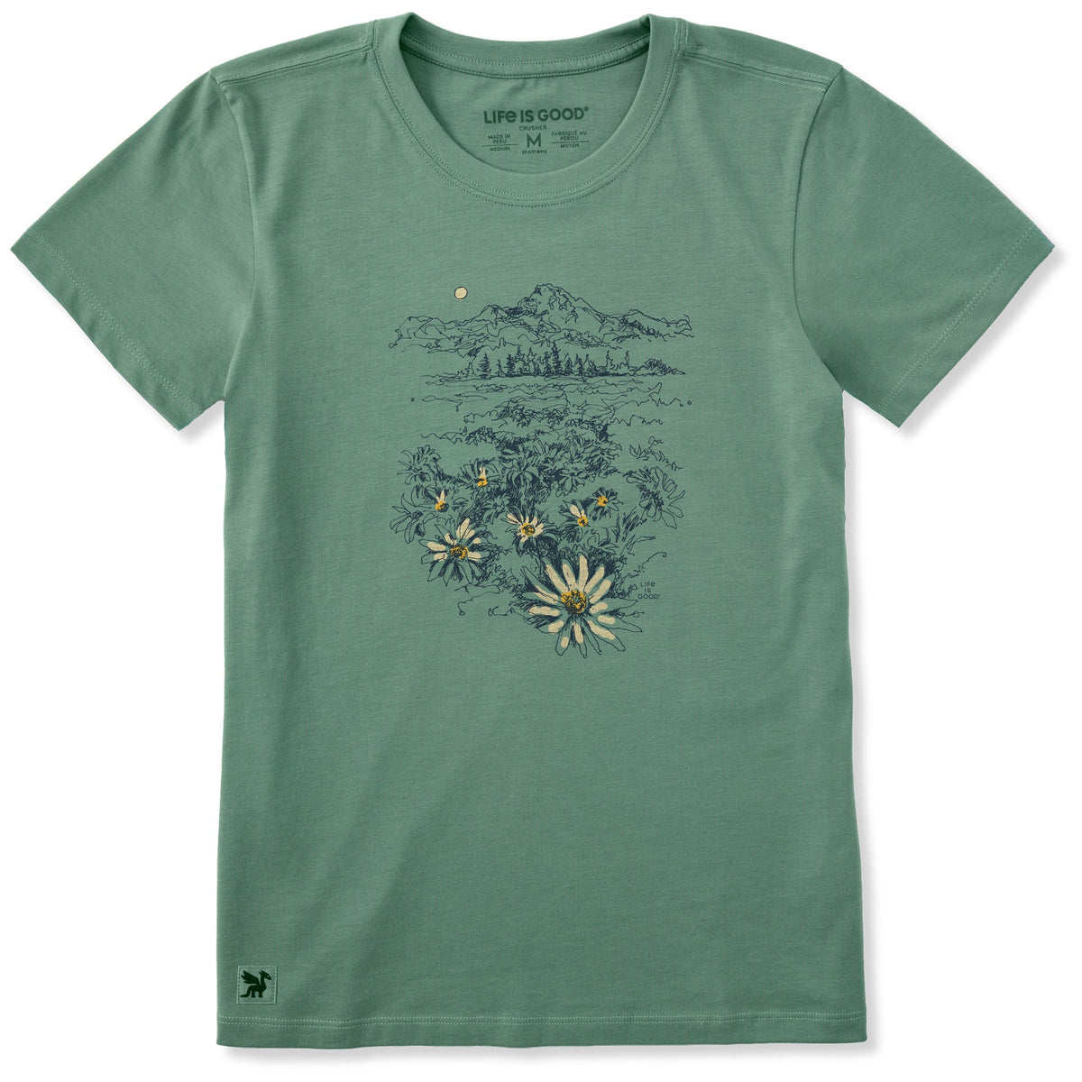 Women's Mountain View Florals Short Sleeve Crusher Tee product image 1