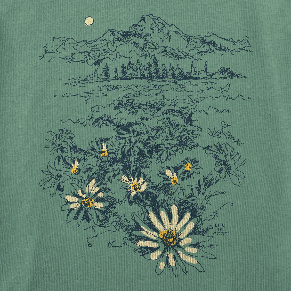 Women's Mountain View Florals Short Sleeve Crusher Tee product image 2