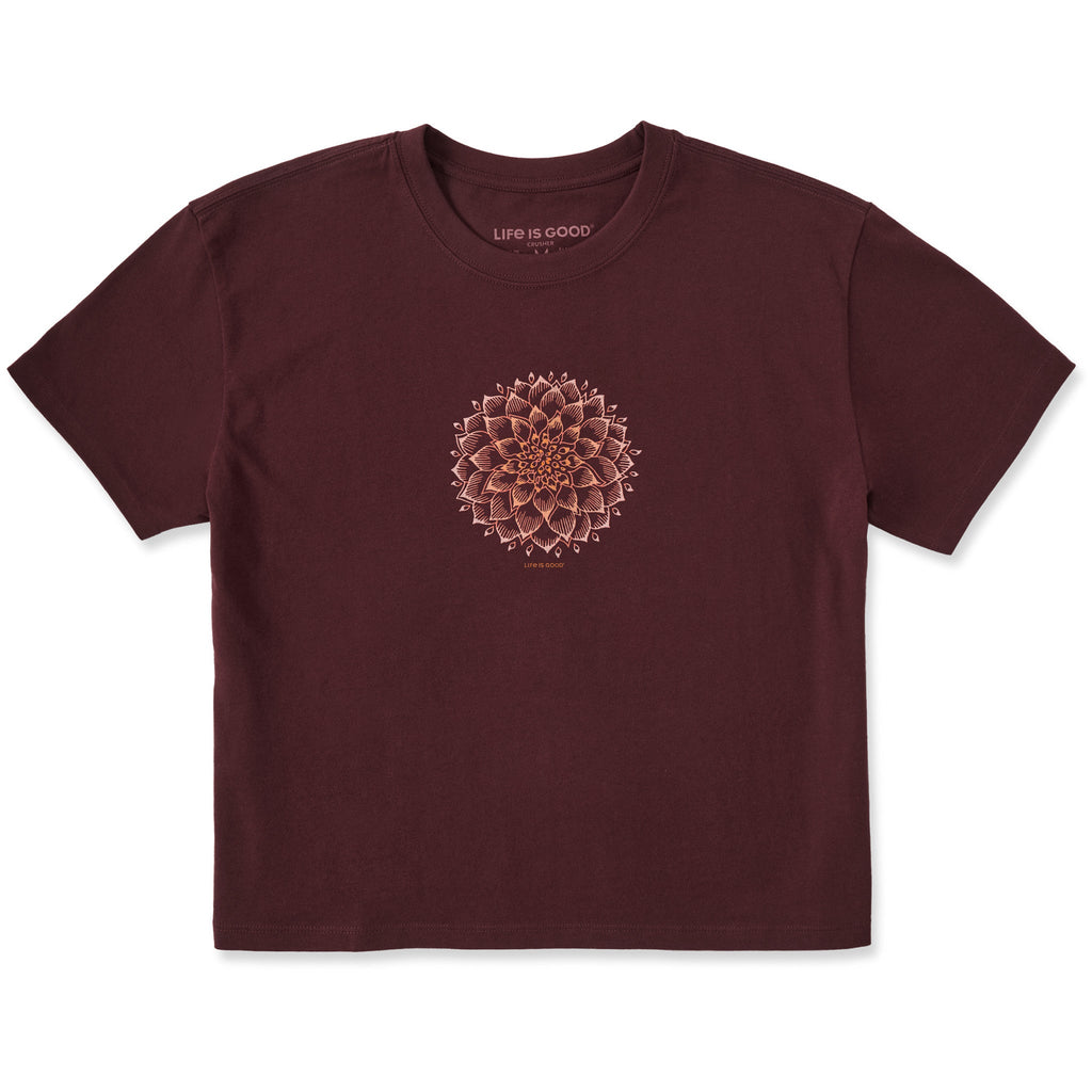 Women's Dahlia Mandala Short Sleeve Crusher Boxy Tee product image 1