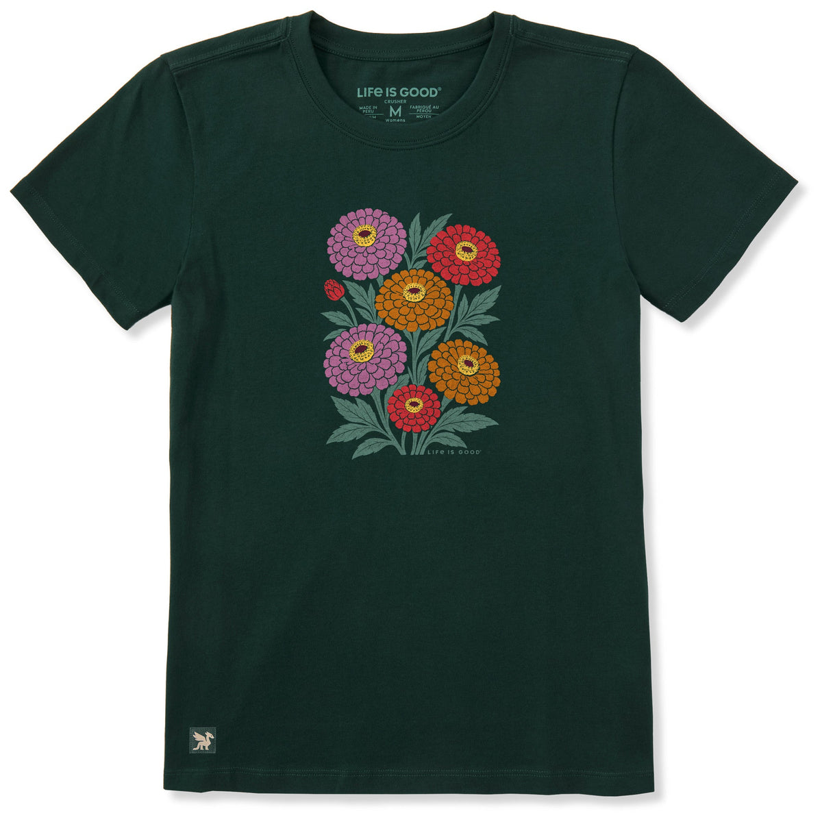 Women's Zinnia Blooms Short Sleeve Crusher Tee product image 1