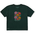 Women's Zinnia Blooms Short Sleeve Crusher Boxy Tee product image 1