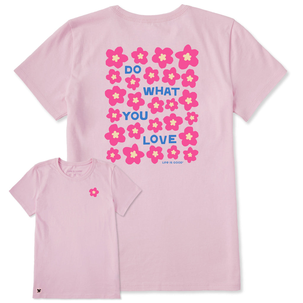 Women's Do What You Love Flower Field Short Sleeve Crusher product image 1