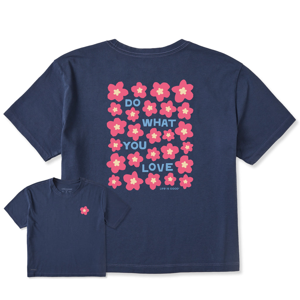 Women's Do What You Love Flower Field Short Sleeve Crusher product image 1