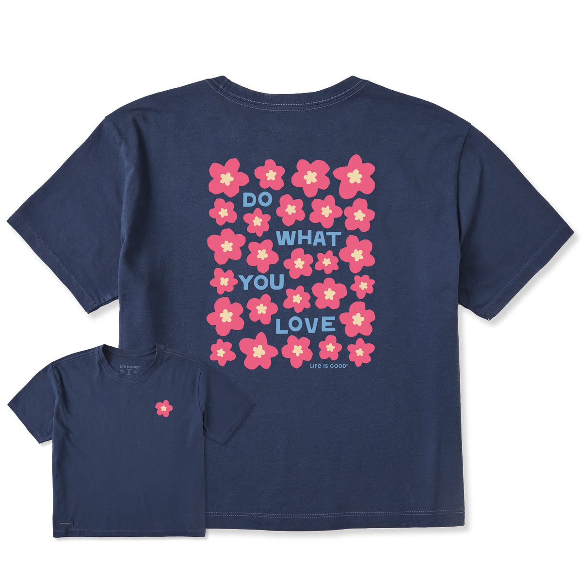 Women's Do What You Love Flower Field Short Sleeve Crusher product image 1