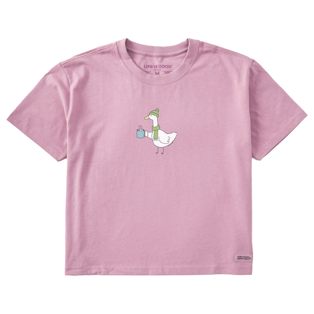 Women's Silly Goose in Winter Short Sleeve Crusher Boxy Tee