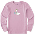 Kids Silly Goose in Winter Long Sleeve Crusher Tee