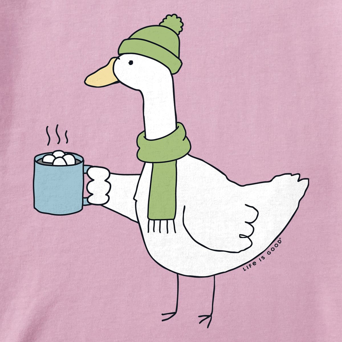 Women's Silly Goose in Winter Long Sleeve Crusher Tee