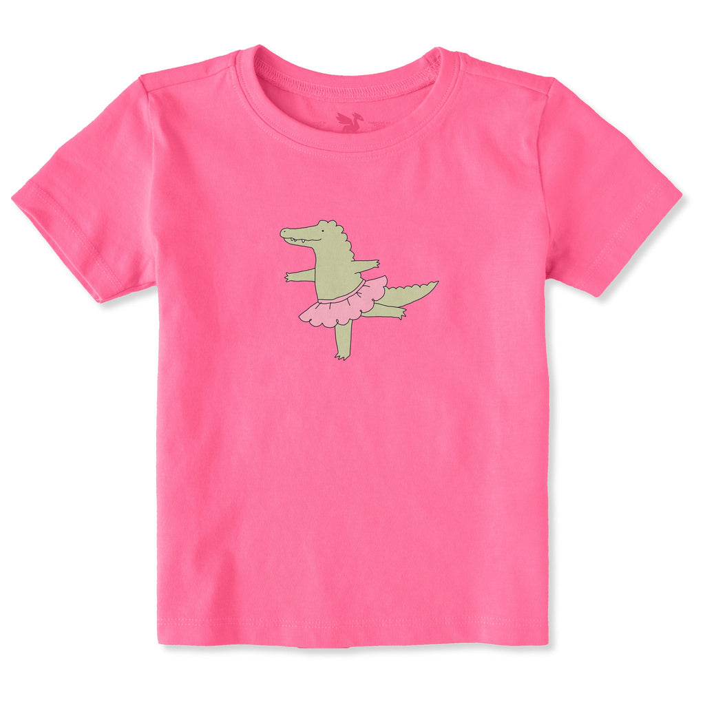 Toddler Alligator Ballerina Short Sleeve Crusher Tee product image 1