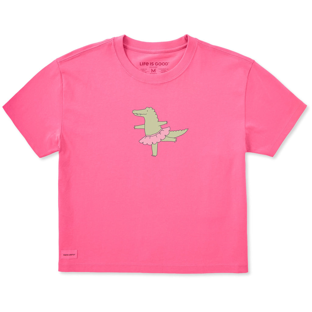 Women's Alligator Ballerina Short Sleeve Crusher Boxy Tee product image 1
