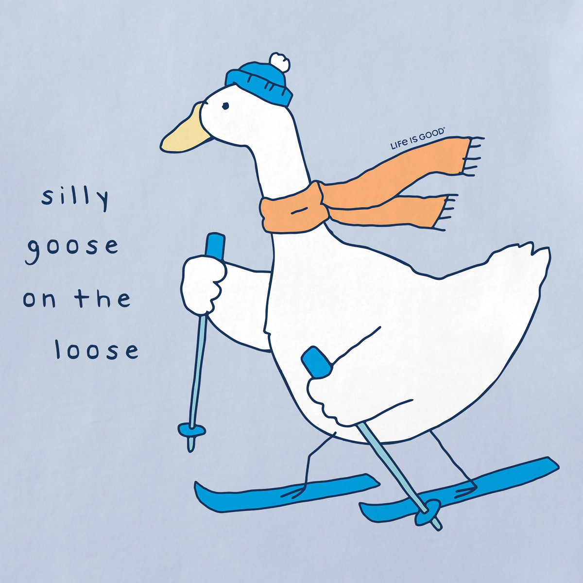 Women's Silly Goose Loose Ski Short Sleeve Crusher Tee