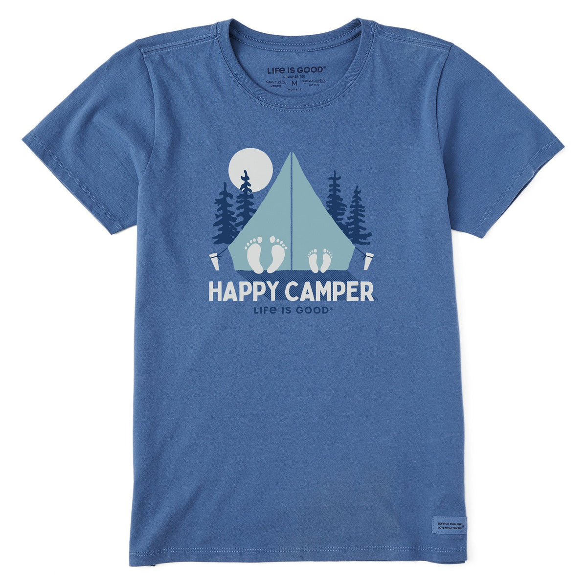 Women's Happy Camper Feet Short Sleeve Crusher Tee product image 1