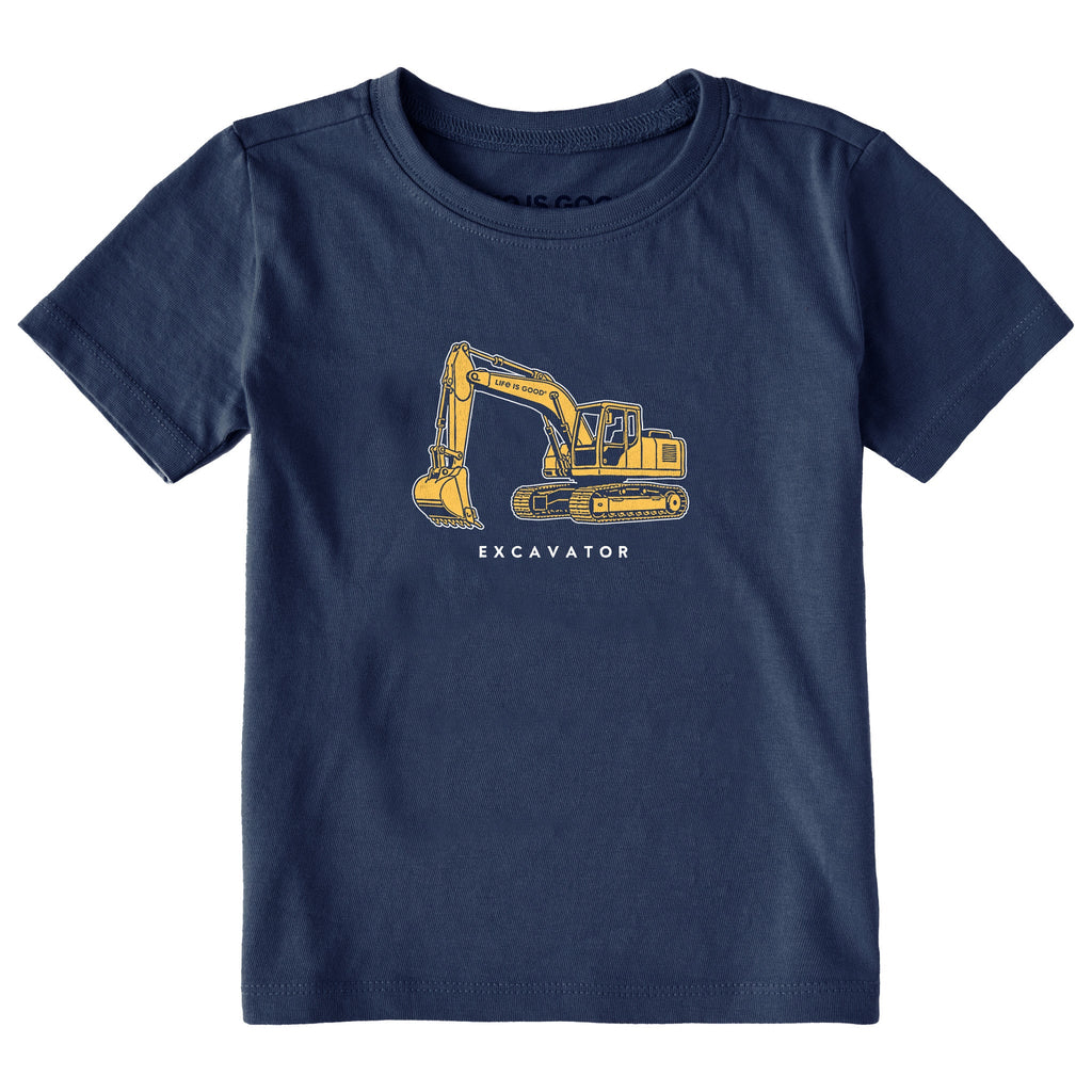 Toddler Excavator Short Sleeve Crusher Tee product image 1