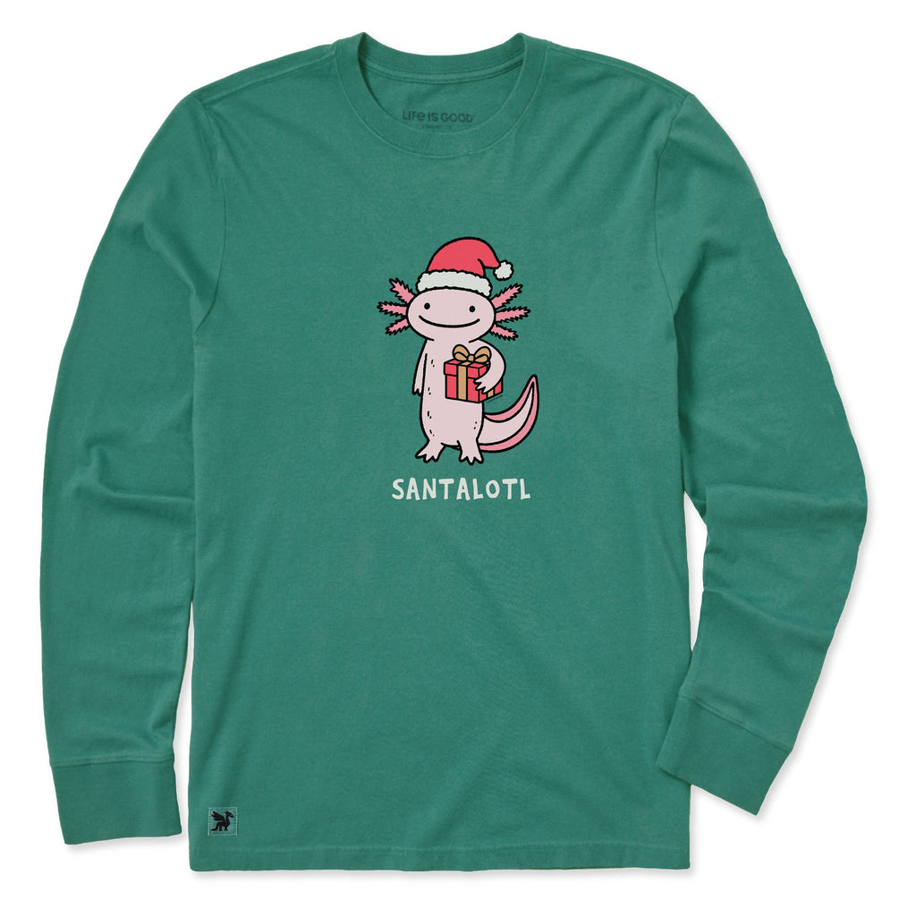 Kids Santalotl Long Sleeve Crusher Tee
