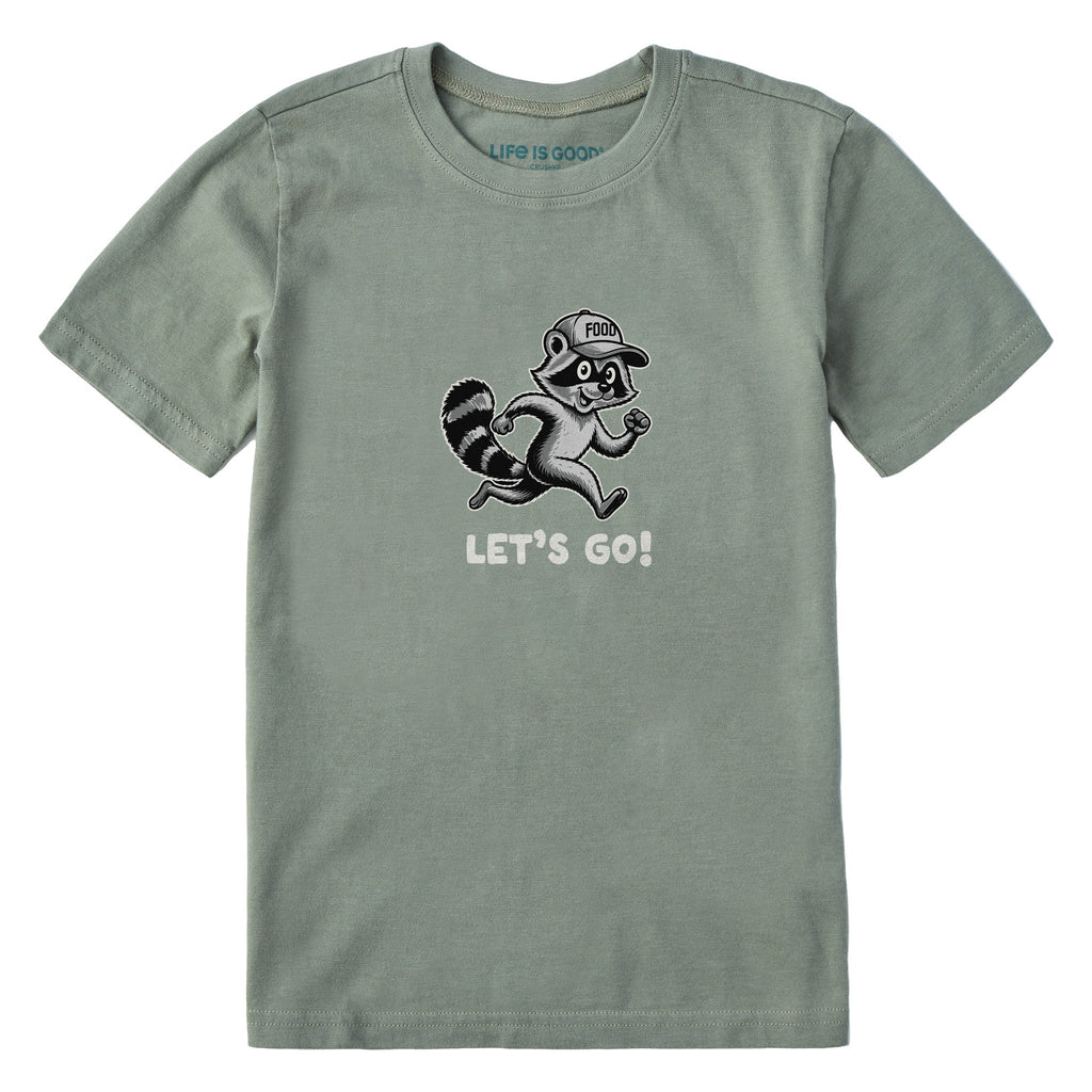 Kids Let's Go Raccoon Short Sleeve Crusher Tee