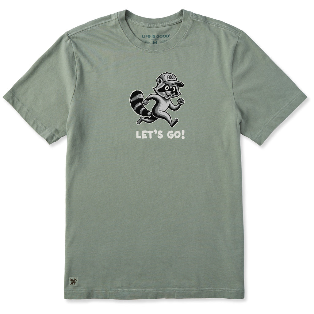 Men's Let's Go Raccoon Short Sleeve Crusher Tee