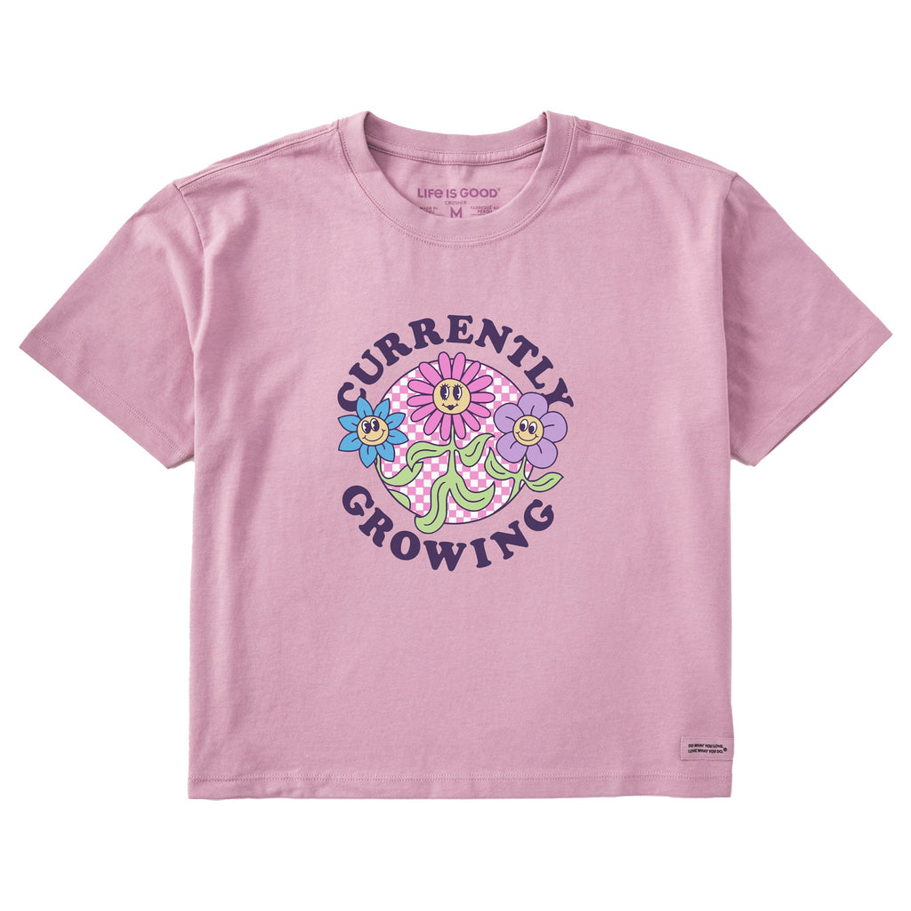 Women's Currently Growing Flowers Short Sleeve Crusher Boxy product image 1