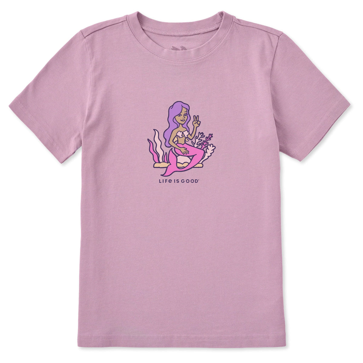 Kids Mermaid On Rock Short Sleeve Crusher Tee product image 1