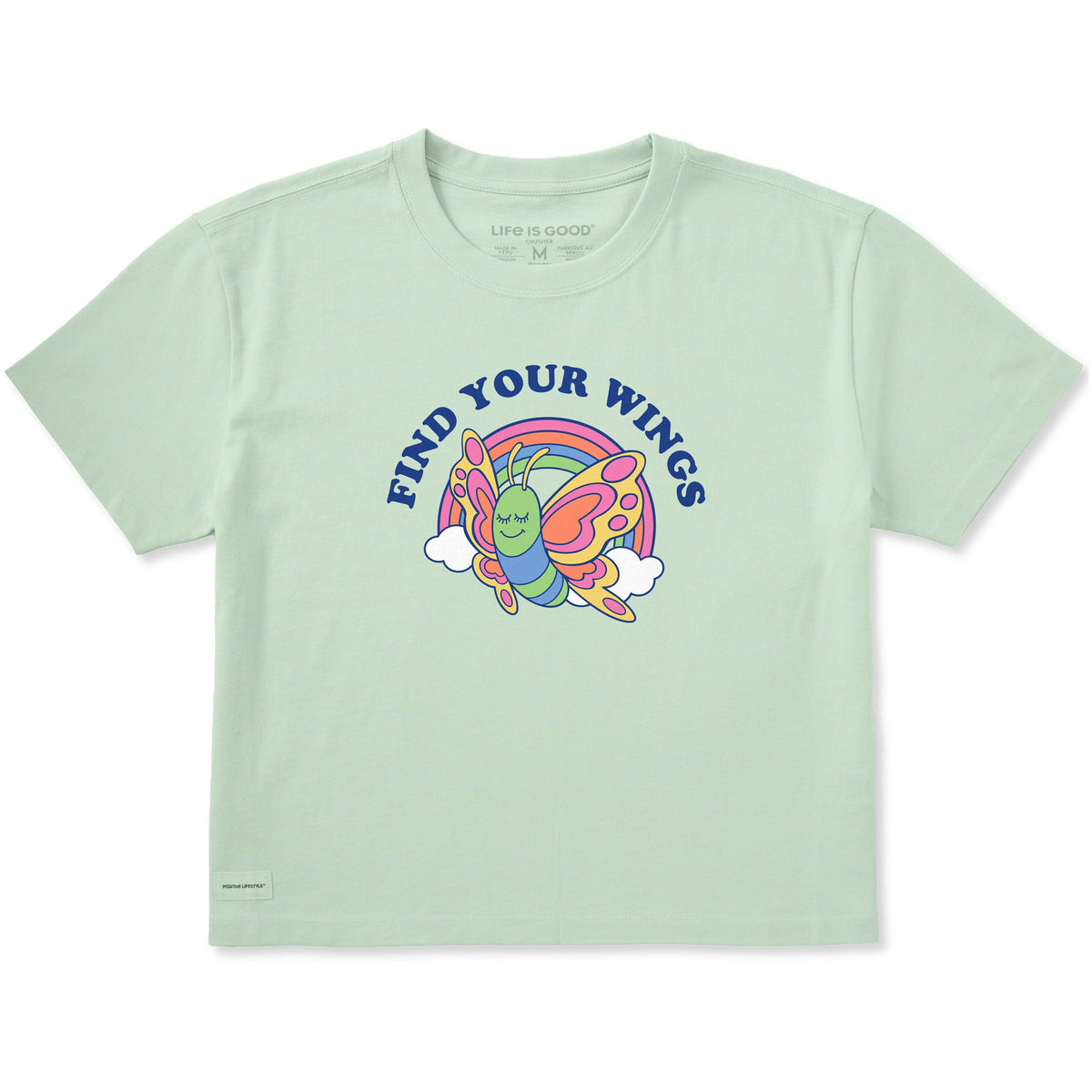 Women's Find Your Wings Butterfly Short Sleeve Crusher Boxy product image 1