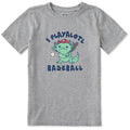 Kids Play Alotl Baseball Short Sleeve Crusher Tee