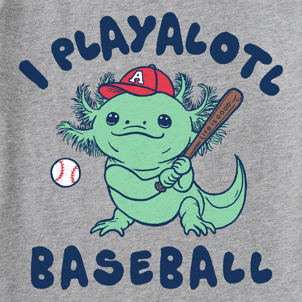 Kids Play Alotl Baseball Short Sleeve Crusher Tee