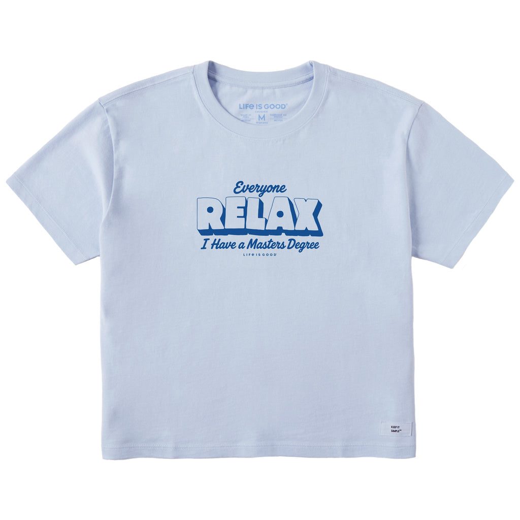 Women's Everyone Relax Stack Short Sleeve Crusher Boxy Tee product image 1