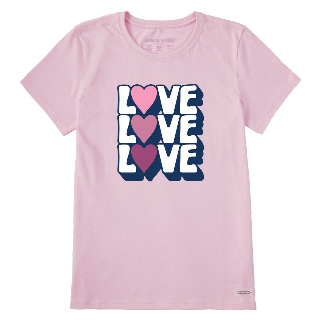 Women's Love Trio Stack Short Sleeve Crusher Tee product image 1