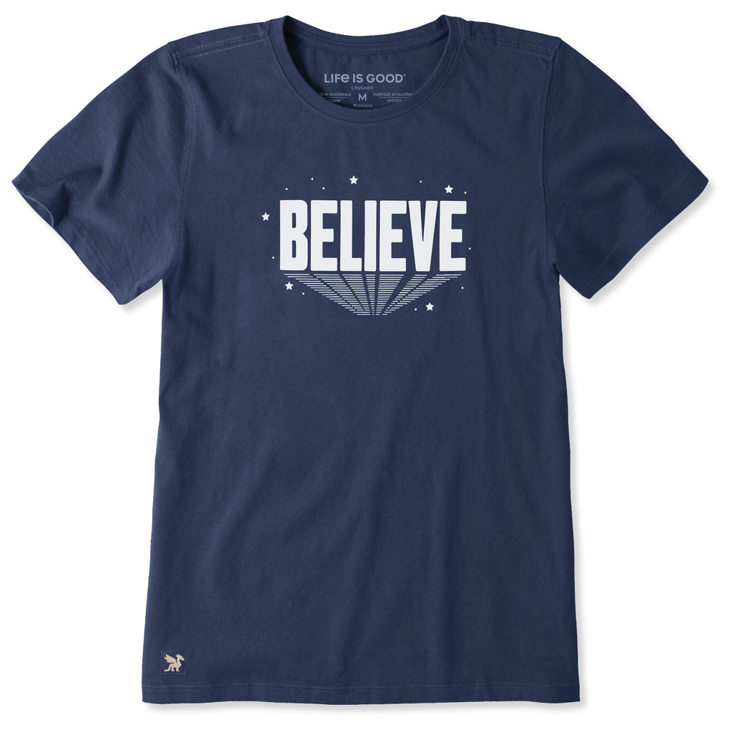 Women's Believe Stars Short Sleeve Crusher Tee product image 1