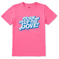 Kids Turn Up the Love Retro Short Sleeve Crusher Tee product image 1