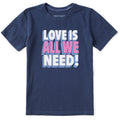 Kids Love is All We Need Stack Short Sleeve Crusher Tee product image 1