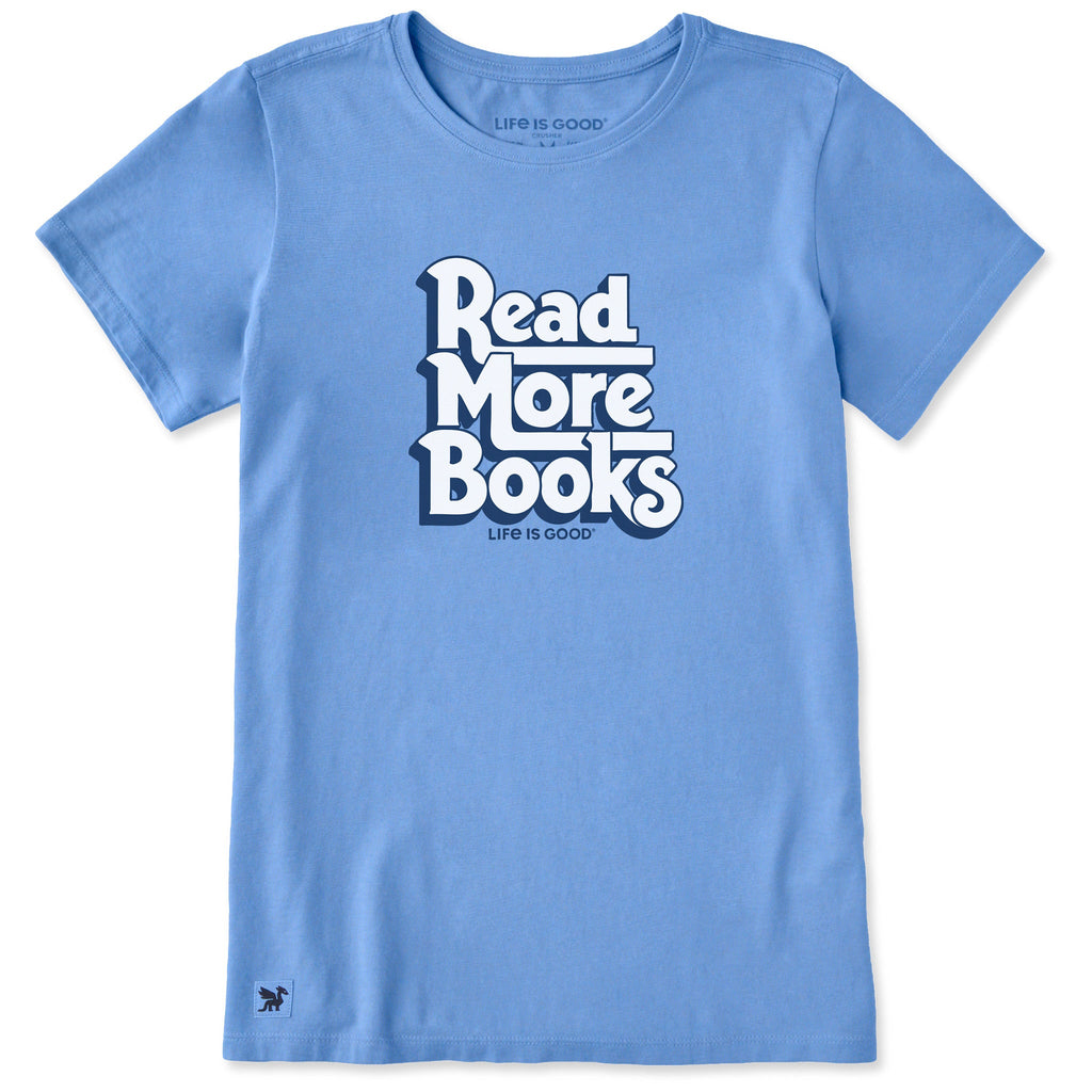Women's Read Even More Books Short Sleeve Crusher Tee product image 1