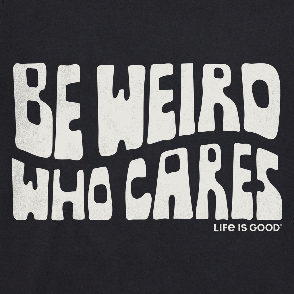 Women's Be Weird Who Cares Stack Short Sleeve Crusher Boxy product image 2