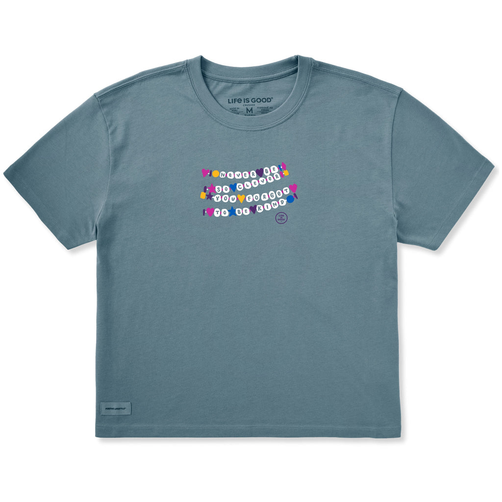 Women's Never Be So Clever Short Sleeve Crusher Boxy Tee