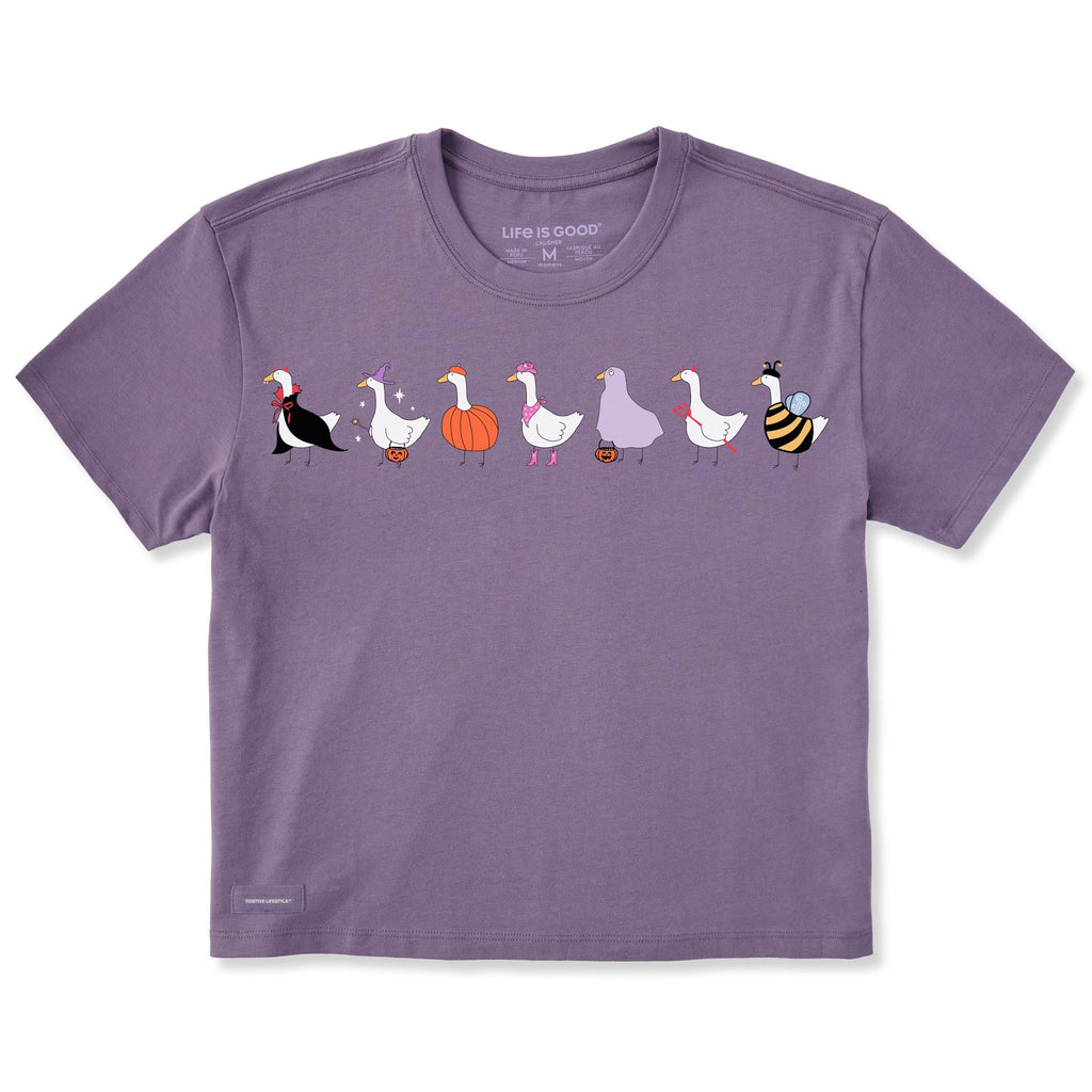 Women's Trick or Treat Geese Short Sleeve Crusher Boxy Tee product image 3