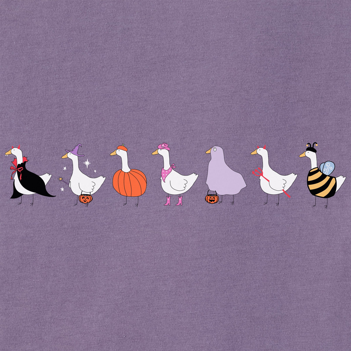 Women's Trick or Treat Geese Short Sleeve Crusher Boxy Tee product image 4