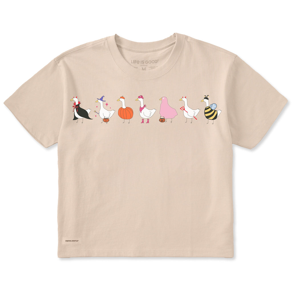 Women's Trick or Treat Geese Short Sleeve Crusher Boxy Tee product image 5