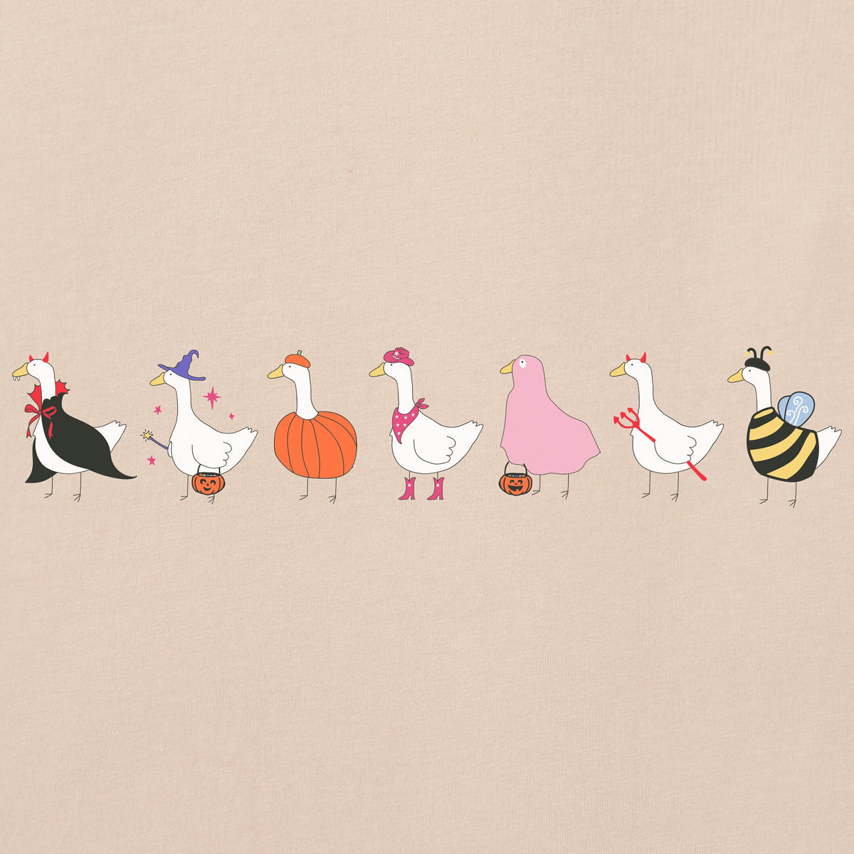 Women's Trick or Treat Geese Short Sleeve Crusher Boxy Tee product image 6