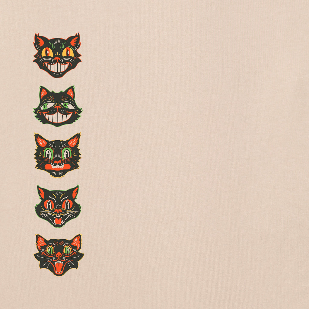 Women's Retro Scaredy Cats Long Sleeve Crusher Tee product image 4