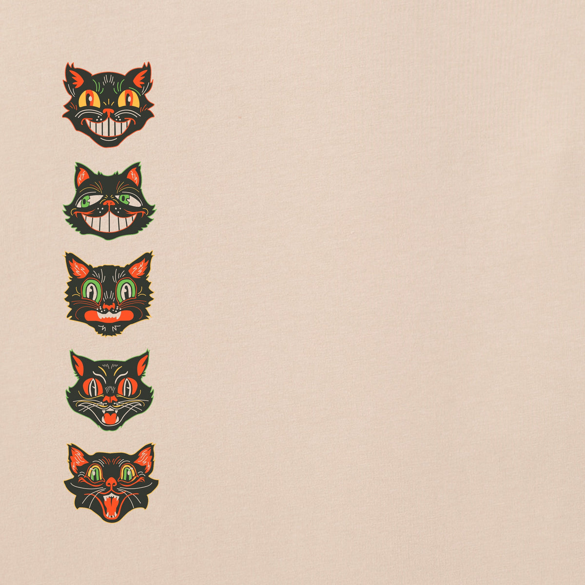 Women's Retro Scaredy Cats Long Sleeve Crusher Tee product image 4